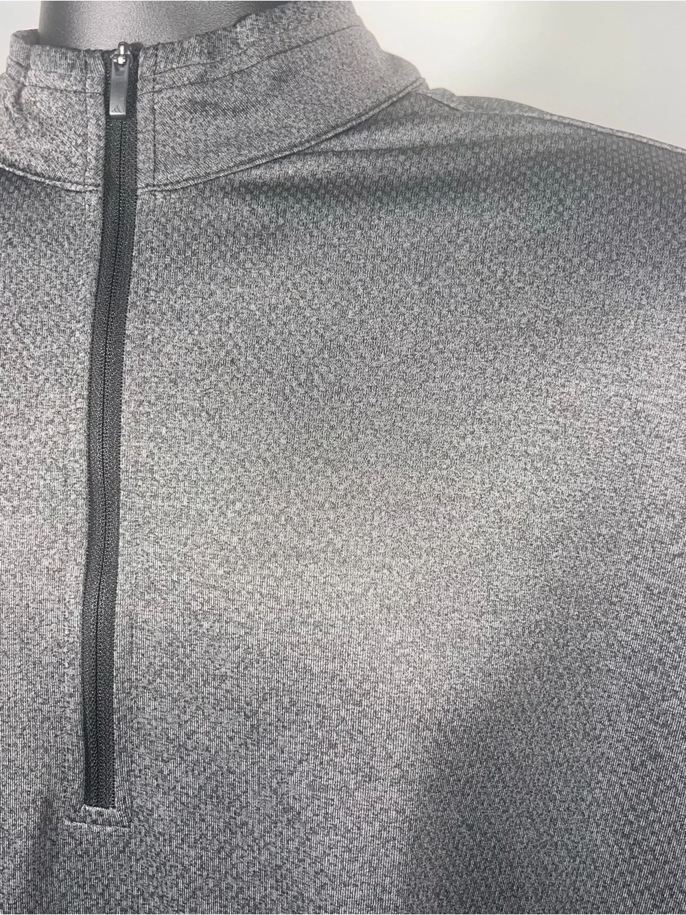 Adidas Men’s 1/4 Zip Pullover L Golf Sweatshirt Gray Stretch Performance NWT